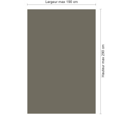 Panneau de douche RAL 7006 Gris beige sur mesure | Livraison gratuite