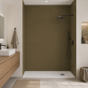 Panneau de douche RAL 7008 Gris kaki sur mesure | Livraison gratuite