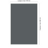 Panneau de douche RAL 7012 Gris basalte sur mesure | Livraison gratuite