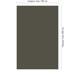 Panneau de douche RAL 7013 Gris brun sur mesure | Livraison gratuite