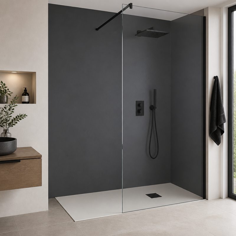 Panneau de douche RAL 7015 Gris ardoise sur mesure | Livraison gratuite