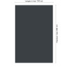 Panneau de douche RAL 7016 Gris anthracite sur mesure | Livraison gratuite