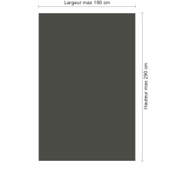 Panneau de douche RAL 7022 Gris terre d'ombre sur mesure | Livraison gratuite