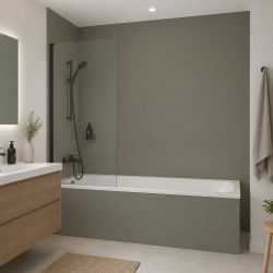 Panneau de douche RAL 7023 Gris béton sur mesure | Livraison gratuite