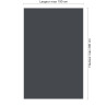 Panneau de douche RAL 7024 Gris graphite sur mesure | Livraison gratuite