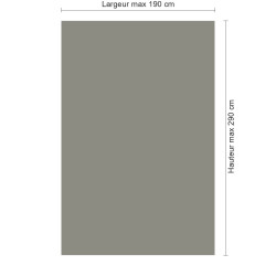 Panneau de douche RAL 7030 Gris pierre sur mesure | Livraison gratuite