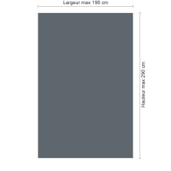 Panneau de douche RAL 7031 Gris bleu sur mesure | Livraison gratuite