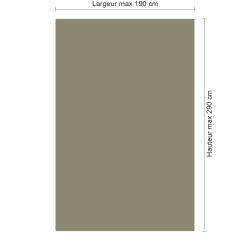 Panneau de douche RAL 7034 Gris jaune sur mesure | Livraison gratuite