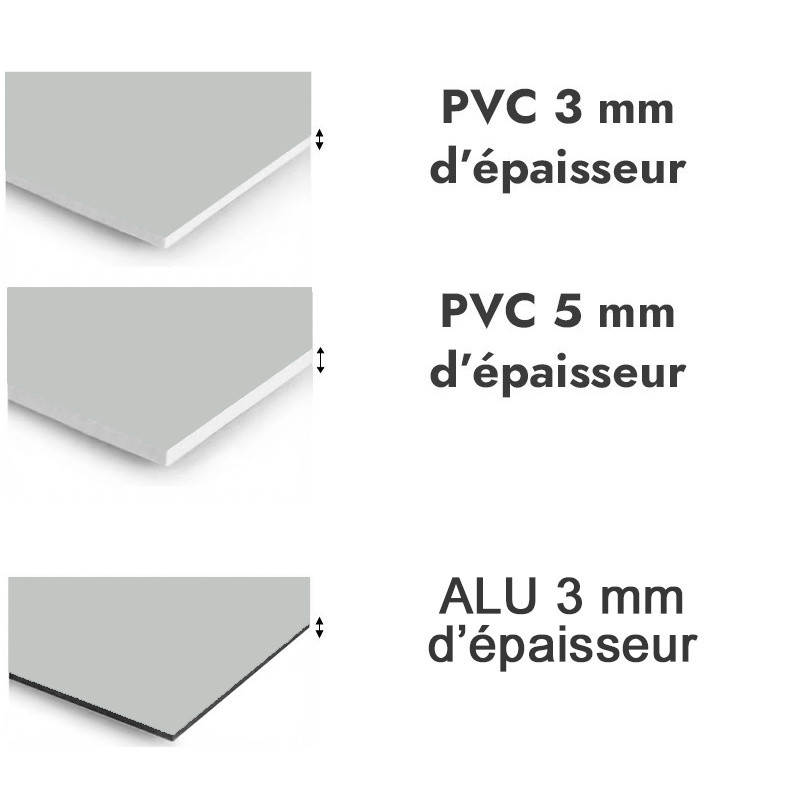 Panneau de douche Gris clair - PVC et ALU épaisseurs