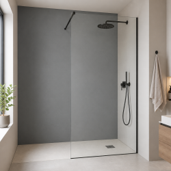 Panneau de douche RAL 7037 Gris poussière sur mesure | Livraison gratuite