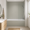 Panneau de douche RAL 7038 Gris agate sur mesure | Livraison gratuite