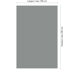 Panneau de douche RAL 7042 Gris signalisation A sur mesure | Livraison gratuite