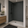 Panneau de douche RAL 7043 Gris signalisation B sur mesure | Livraison gratuite