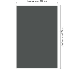 Panneau de douche RAL 7043 Gris signalisation B sur mesure | Livraison gratuite